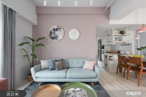 微甜莫蘭迪收服一家老小！20 坪三代生活親密零代溝_視覺圖