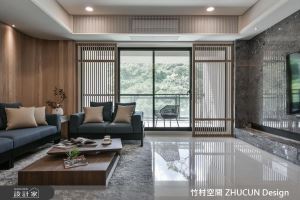 格柵間的恬然山景！高收納、東方感的三代同堂居家_視覺圖