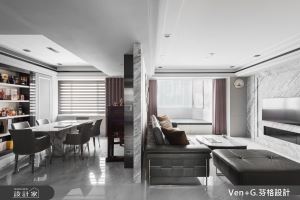 高級灰質感助攻！50 坪老屋化身氣質美、風水優飯店好宅_視覺圖