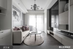 有陽光與藝術色彩相伴 交織簡約現代的新婚小宅_視覺圖