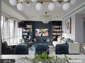 減一房還你大客廳！用美式風打造無限溫暖的藍_視覺圖