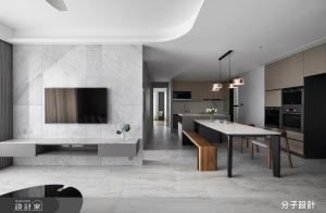 好感度激增的現代風私宅！質感灰X開放廚房X流暢動線_視覺圖