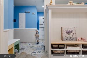 絕美花磚 X 雕花線板 X 跳色人字拼！雜貨控的 11 坪歡樂鄉村宅_視覺圖