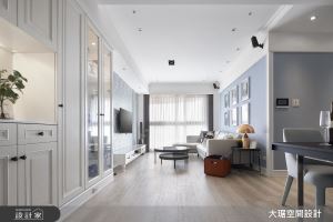 28 坪美式風極品居家！描繪灰藍色的時尚新視角_視覺圖