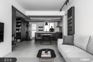 黑白灰冷調現代宅，展現都會型男的文藝氣息_視覺圖