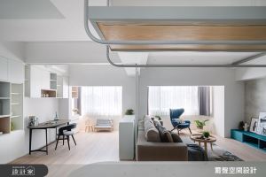 夢幻美廚X開放書房X跳色藍綠 北歐風重燃老屋新生命_視覺圖