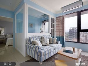 10 坪美式鄉村宅吹起療癒海洋風！忙碌的你，回家度假吧！_視覺圖