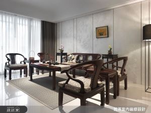 實木家具X花藝X藝術畫作 勾勒出優雅大器新東方風宅居_視覺圖