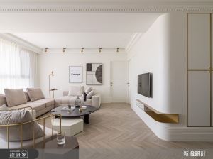 純白、暖木、黃銅，35坪白系光感輕美式風住宅_視覺圖