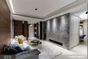 我家 30 坪也有精品飯店氛圍！用大面水墨石材打造豪宅般氣勢_視覺圖