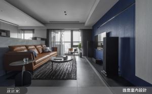 卡布奇諾與藍調的色彩奇遇！打造 35 坪現代風典藏居家_視覺圖