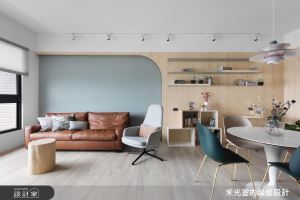 步入式鞋櫃、拱門為開場！莫蘭迪色與大提琴協奏的混搭風親子宅_視覺圖