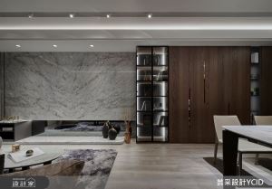 隱藏收納與展示收納的完美搭配！25 坪現代生活豪氣感外漏_視覺圖