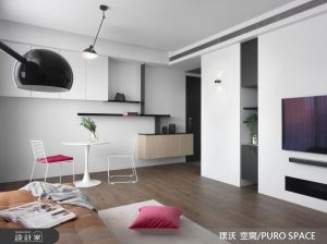 兩人的小坪數優雅生活，15 坪極簡風住宅的暖白與冷灰_視覺圖