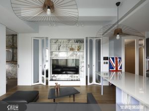 透光折門、多功能中島譜出寬敞視界！小坪數混搭宅過上大尺寸生活_視覺圖