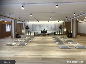 濃濃原木與自然造景 營造人文禪風氣息的心靈淨土_視覺圖