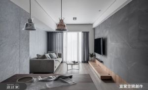 沈穩灰階的溫柔陪伴！以光影與紋理交織，傾訴翩翩詩意的 20 坪簡約風居家_視覺圖