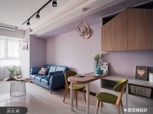 坪數小、採光不足？巧用繽紛的馬卡龍色系，讓 15 坪北歐宅一展清爽神采_視覺圖