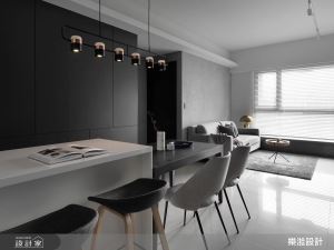 2 人幸福入住 19 坪質感宅，「灰、黑、銅」優雅展現冷冽都會風_視覺圖