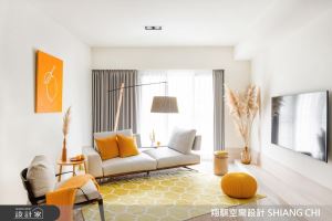 IG 網美咖啡店風！用「柳橙黃」勾勒活力滿點的 33 坪糖系北歐宅_視覺圖