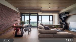 木作貼皮 x 六角磚把海邊意象帶入居家！讓家人相愛的心停泊在工業風格宅裡_視覺圖