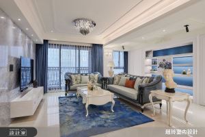 格局重塑化百坪住宅為蔚藍城堡！線板與大理石將新古典氣質鑲嵌於居家生活_視覺圖