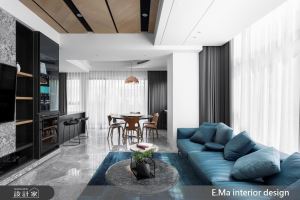 多功能石材電視牆、5 間全能臥室高規格訂製！豪華現代風別墅滿足全家人心願_視覺圖