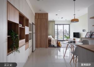 考量風水又不願敲牆？18 坪北歐風退休宅，成功化解廚房尷尬_視覺圖