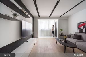 黑白框線把老屋變立體！讓屋主超滿意的簡約風退休宅_視覺圖