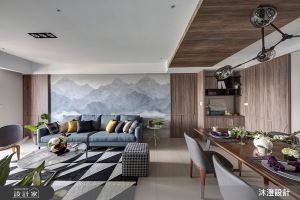 獨立玄關、山水壁圖譜出氣勢！現代風大宅第一印象閒適又氣派_視覺圖