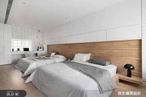 老透天厝局部翻新！麻雀雖小，五臟俱全的無印系簡約臥房_視覺圖