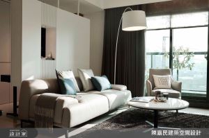 神奇懸浮牆讓空間多一處？時尚白x暖感木 營造40坪現代風居家的清新氛圍_視覺圖