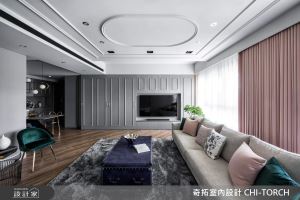 客變解決西曬格局打造超大客廳！30坪優雅美式宅獻給人氣甜品店老闆夫婦_視覺圖