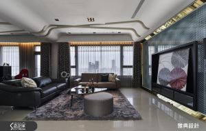 追求速度的跑車美學！流線型天花板與時尚吧台，競逐現代風豪宅的動態質感_視覺圖