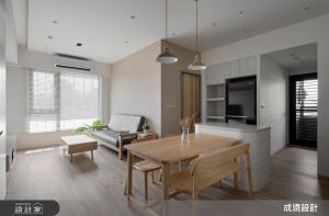 中島廚房開啟空間導航！木地板與系統板孕育北歐風格宅的親切感_視覺圖