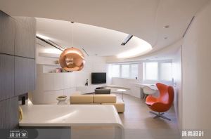 發揮流線式的剪裁設計！18.5 坪中古屋擁抱純白的簡約魅力_視覺圖