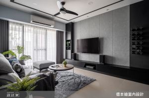 用臥榻和收納櫃 化解大樑尷尬！腳踏車展示牆、紅酒架重啟現代風紓壓宅_視覺圖