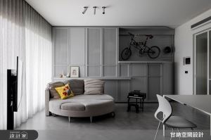 單面採光也能如此透亮！從毛胚屋開始規劃，斜角設計與整合收納牆構築 23 坪個性現代風_視覺圖