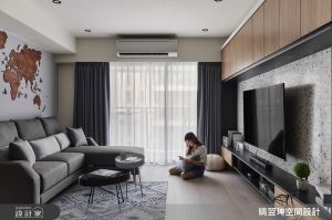 當收納變成一種自然的事！水磨石電視牆活化 23 坪北歐風機能宅_視覺圖