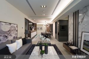 全開放式雅緻都會宅！二進式玄關、展示收納櫃與風尚家具，開啟夫妻的不凡日常_視覺圖