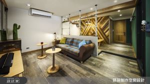 25坪個性工業風，溫煦木質、鐵件金屬搭襯出懷舊復古氛圍_視覺圖