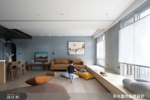 家是充滿笑聲的日系輕工業風樂園！讓寬敞客廳、大臥榻與中島吧檯來實現無限大的家_視覺圖