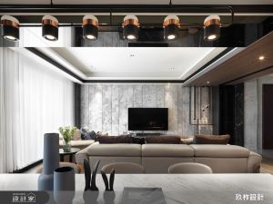 現代風的最佳典範！「直向線條」刻劃50坪空間的沉穩質感_視覺圖