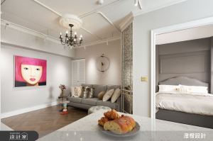 14坪能有1房1廳與開放式廚房？浪漫美式單身宅與你一同品嚐生活的細膩美好_視覺圖