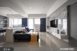 清爽配色與流暢動線的最佳組合！45坪新古典風實現你的生活美學_視覺圖