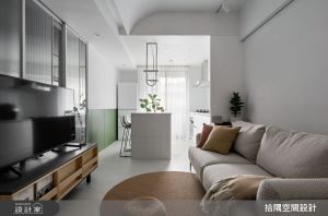 北歐風與日式風的時尚混搭！環繞於綠意與清新感的小坪數住宅_視覺圖