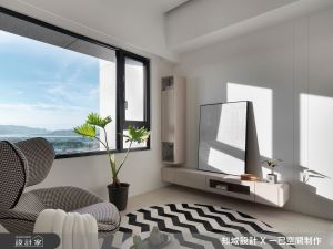 12坪北歐風小坪數，善用畸零角變身實用玄關+儲藏櫃_視覺圖