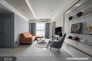 百萬預算搞定裝潢！27坪預售屋聰明客變，遇上時尚愛馬仕橘的混搭風雅居_視覺圖