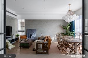 迷人的英倫紳士品味！莫蘭迪色Ｘ絕美大中島 形塑40坪新古典宅的優雅沈靜_視覺圖