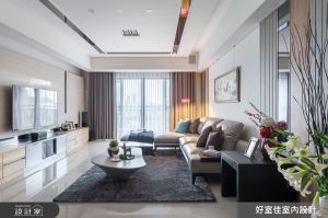 光帶電視牆X大型餐桌X漸層立面收納，都會裡享受溫潤微奢人文生活_視覺圖